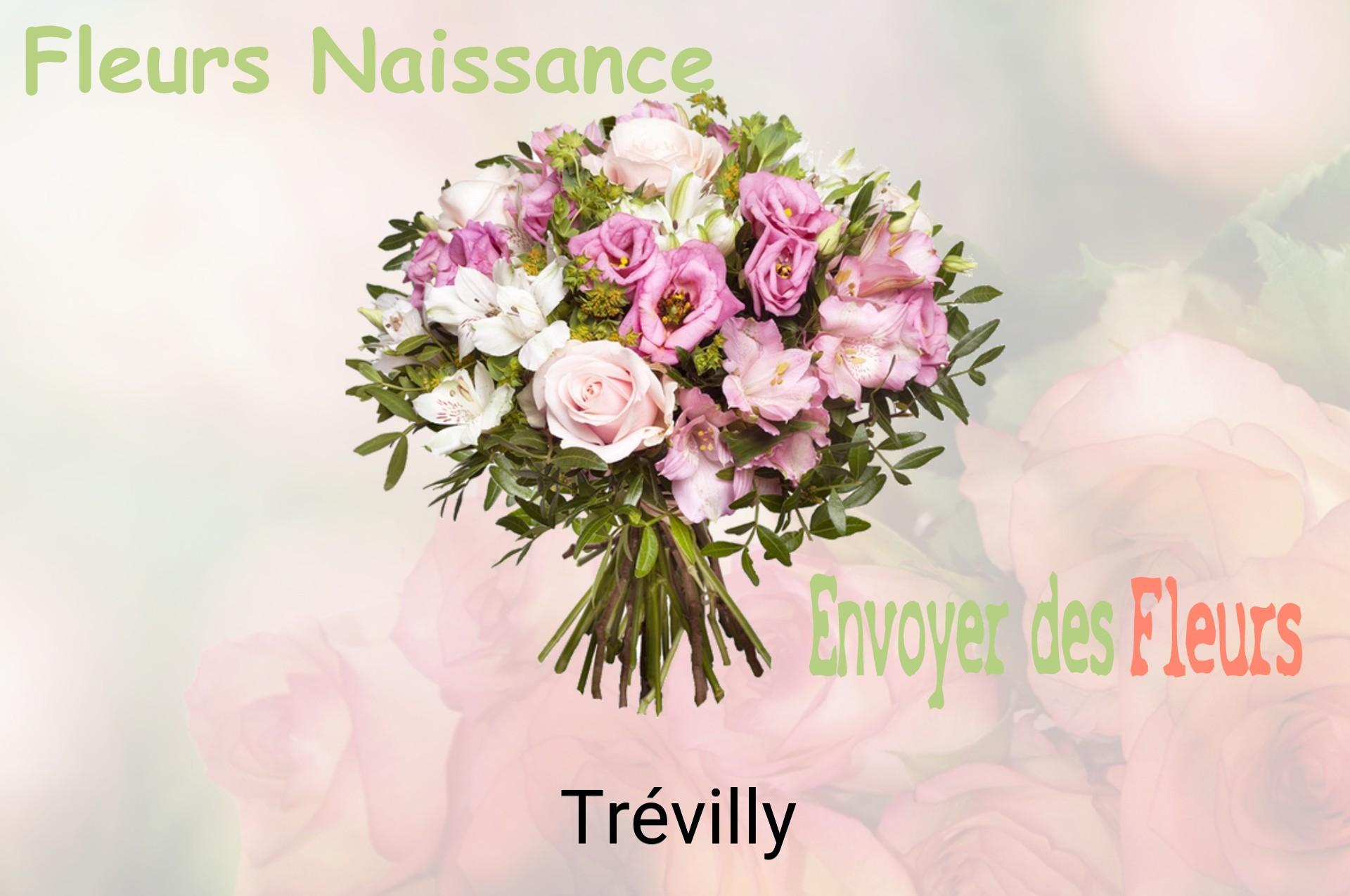 Bouquet de fleurs de naissance livré à Trévilly